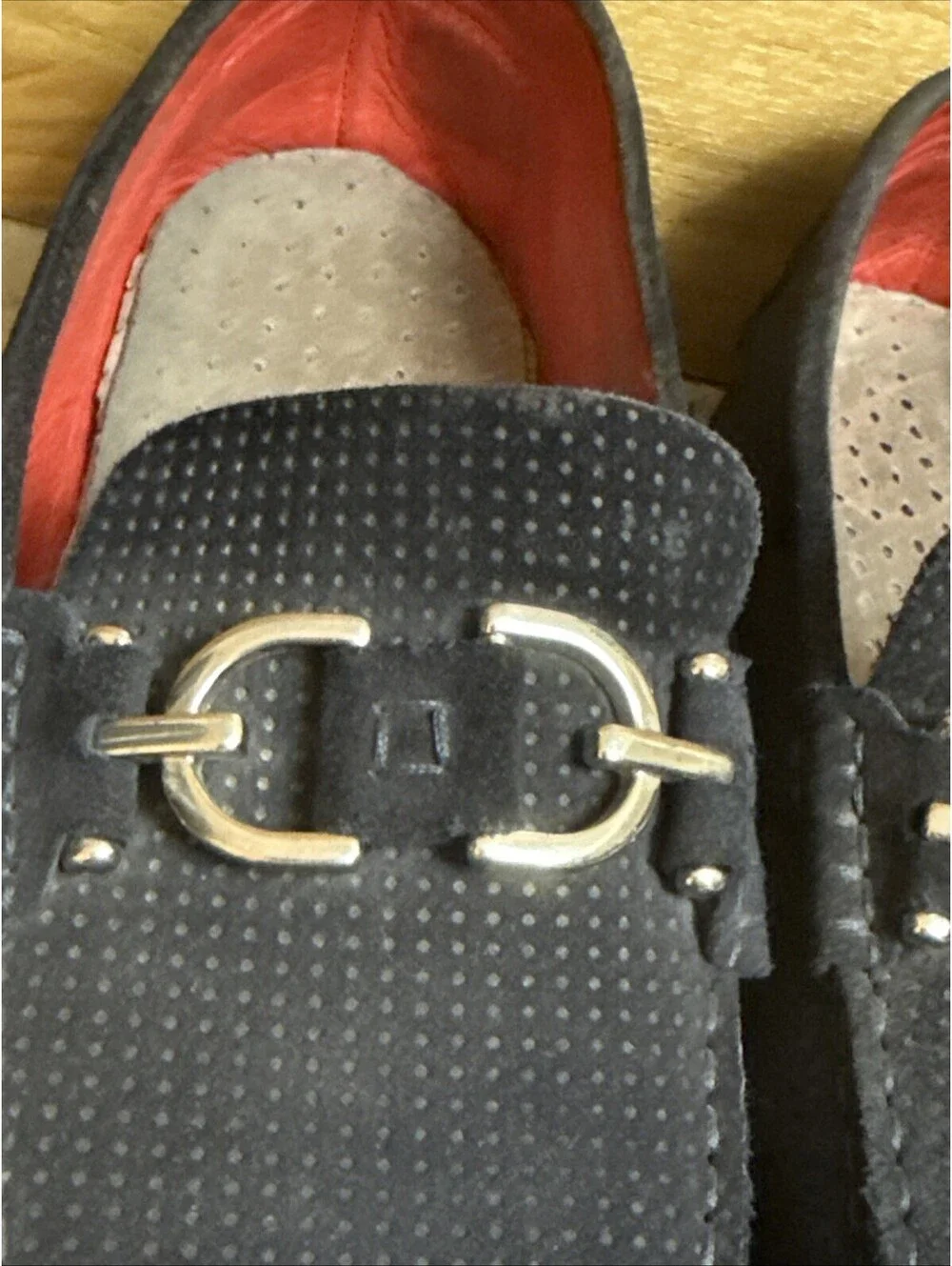 Donald J Pliner NWD Dacio Perf Sport Suede Loafers Size 10.5 US in Navy Blue
